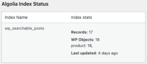 Algolia Health Index Status